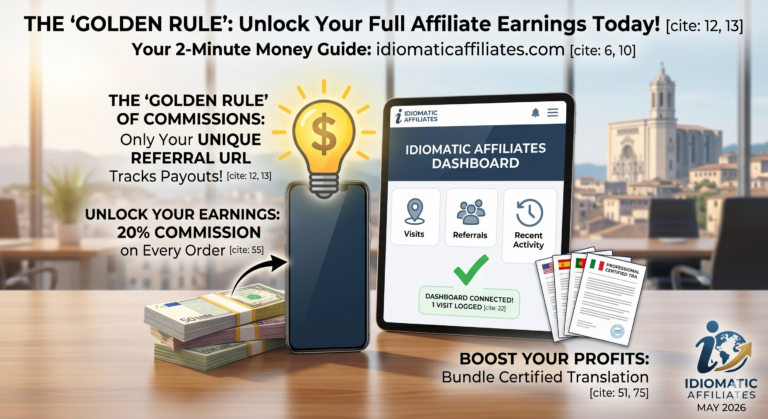 Idiomatic Affiliates is the best way for notaries to make extra money online.
