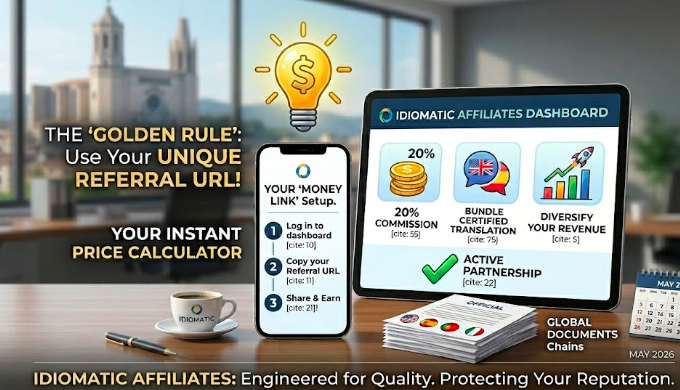 Idiomatic Affiliates helps you grow your passive income as a notary or apostille agent.