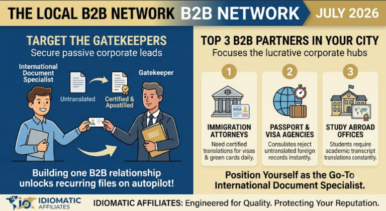 Idiomatic Affiliates is the top affiliate program for notaries in the USA. Join us today!