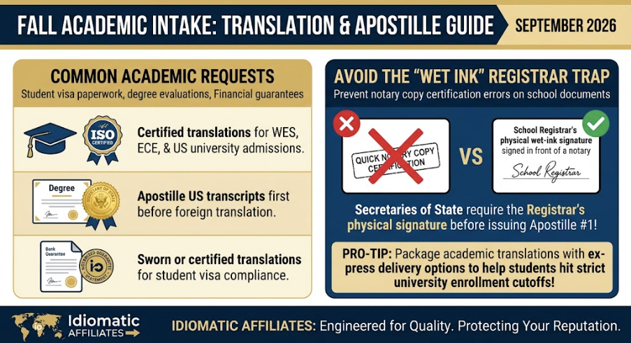 How to Handle Apostille & Translation Requests for International Students