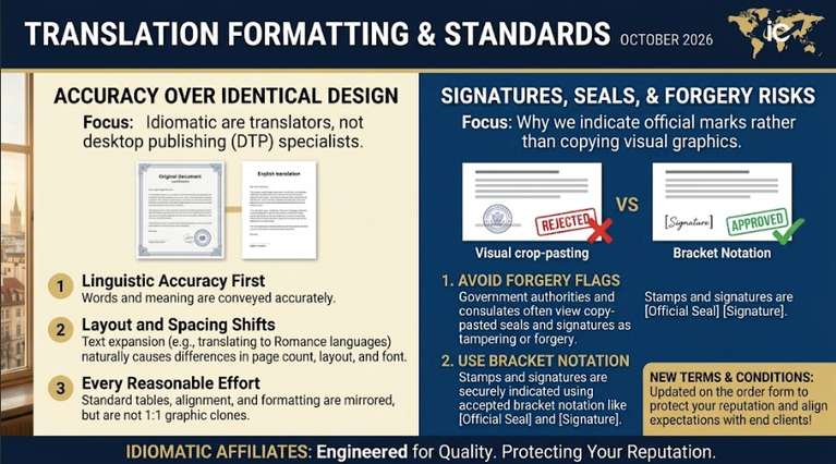 Are you a notary and do you need certified and official translations? Idiomatic Affiliates is your top choice.